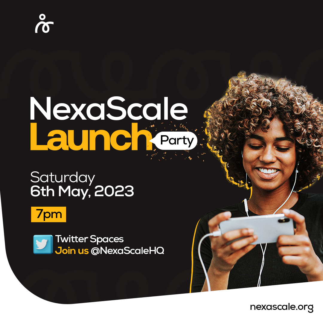 NexaScaleHQ's tweet photo. Hey everyone ⚡️

We hope you had a great day. We are back with another announcement 🤭

The NexaScale team will be hosting a virtual launch party on Saturday May 6th by 7pm 🥳🥳

Come and learn about this initiative and how you can contribute or benefit from it ❤️✨ https://t.co/hfqCsJGE6g
