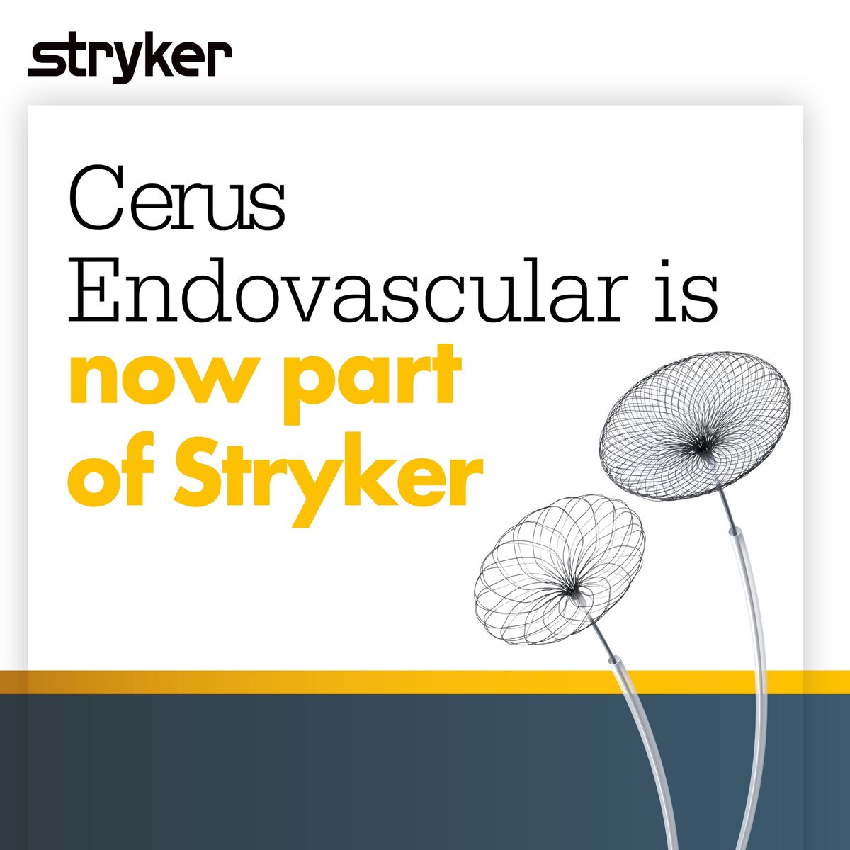 Today, <a href="/Stryker_NV/">StrykerNeurovascular</a> has acquired Cerus Endovascular. We’re looking forward to working together to bring our technology to more patients around the world. stryker.com/us/en/about/ne…