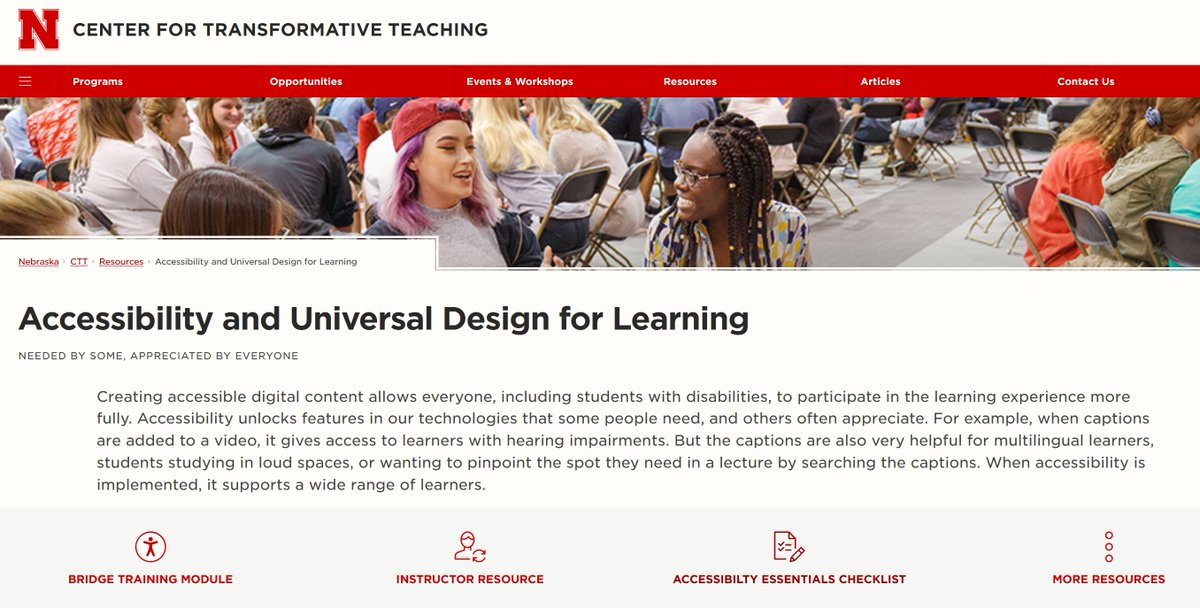UNL Center for Transformative Teaching tweet media