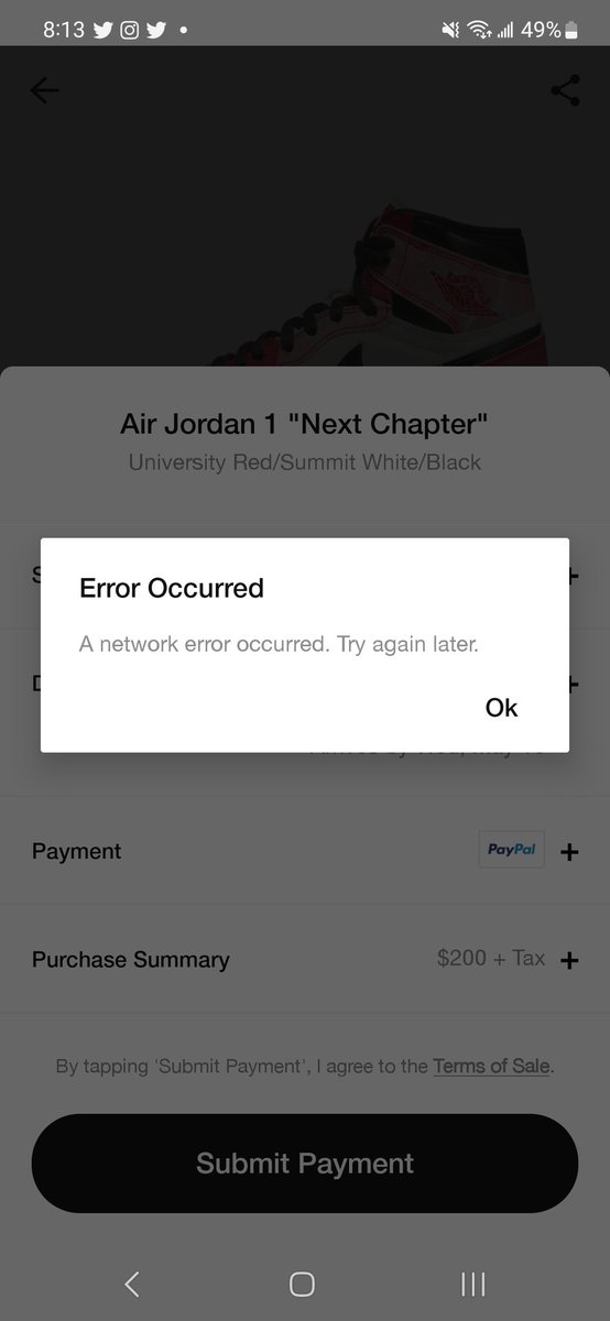 Can't even get to try. Wack.