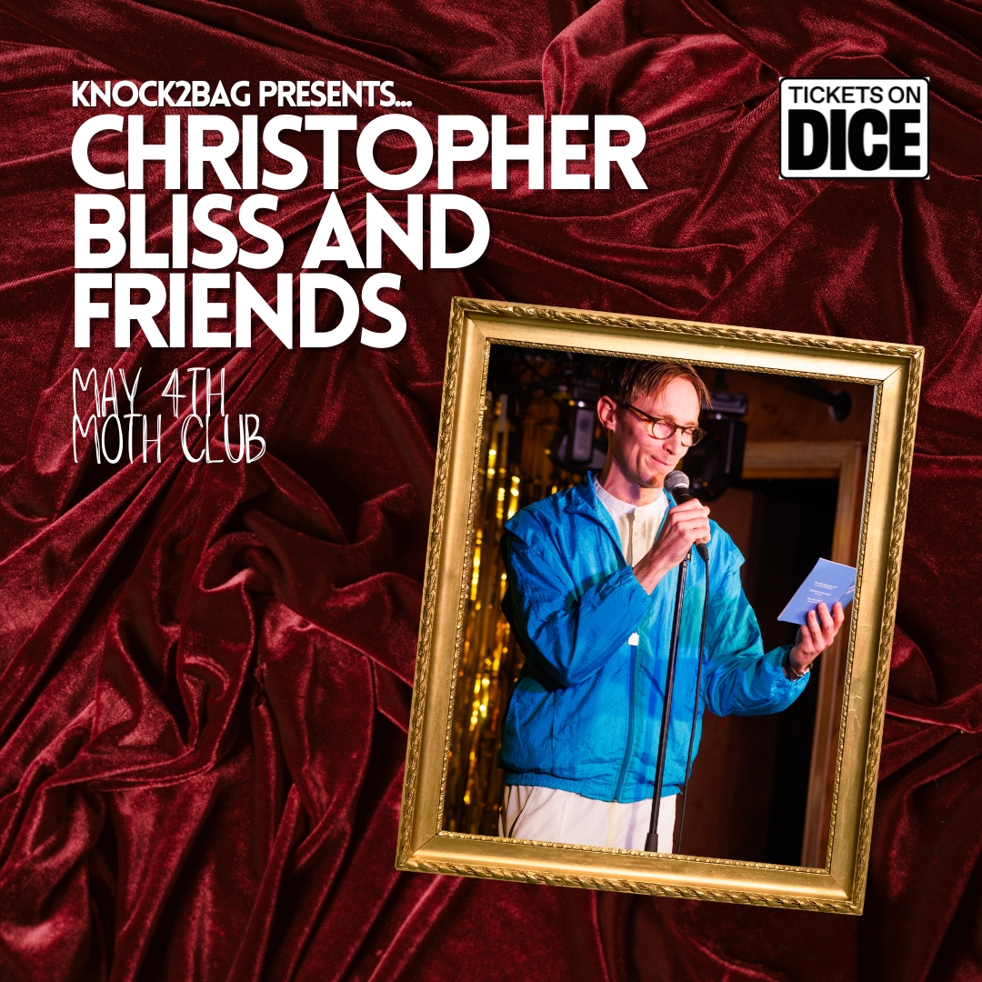 Thursday at <a href="/Moth_Club/">MothClub</a> ✨
<a href="/chrisblisstwit/">Christopher Bliss</a> will be joined by six of his bestest friends: Luke McQueen, <a href="/SunilDPatel/">sunil patel</a>, <a href="/SofieHagen/">Sofie Hagen</a>, <a href="/sheepsofcomedy/">Sheeps</a>, <a href="/lolaandjocomedy/">Lola and Jo</a> &amp; <a href="/ninaconti/">Nina Conti🪼</a> 

Tix here: dice.fm/event/gk9v6-kn…