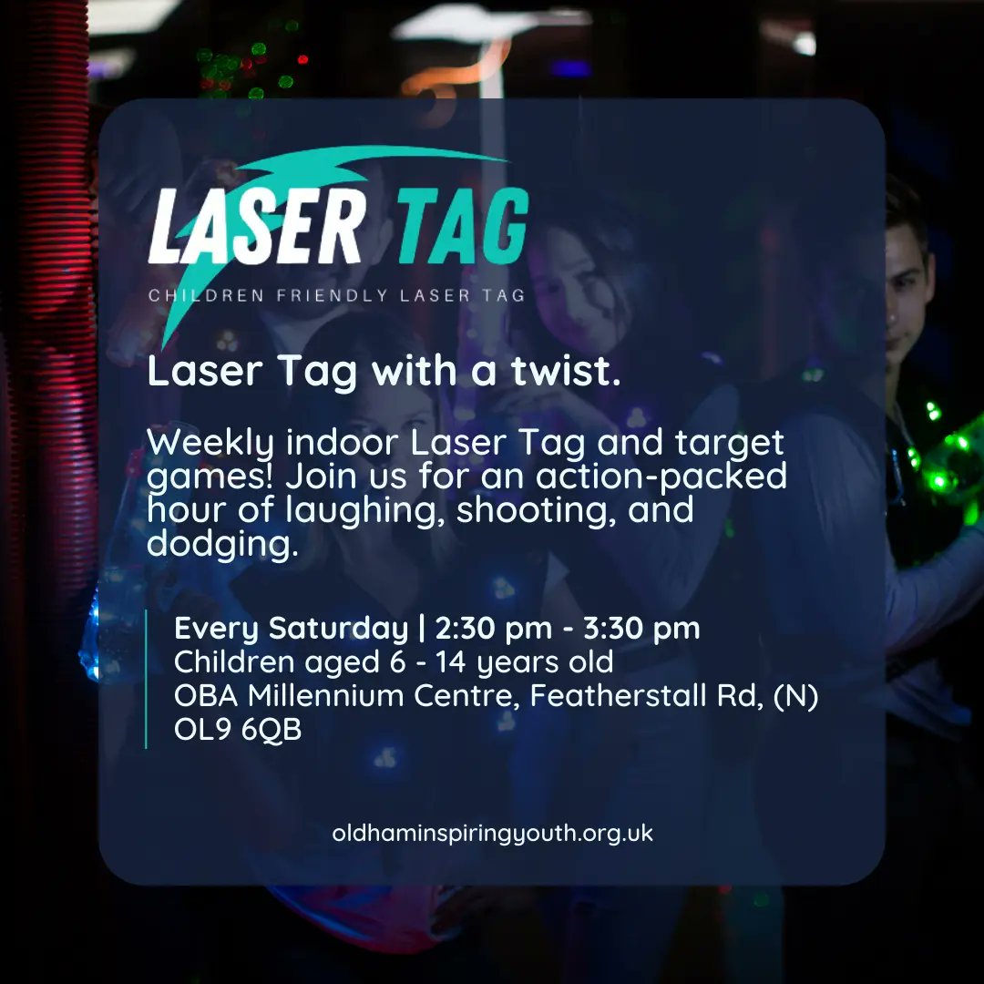 Active Saturday's 😍 

Something for everyone to enjoy 😉 from Nerf Battlefield to Muay Thai Boxing 🙌 👌 

Find out more at oldhaminspiringyouth.org.uk