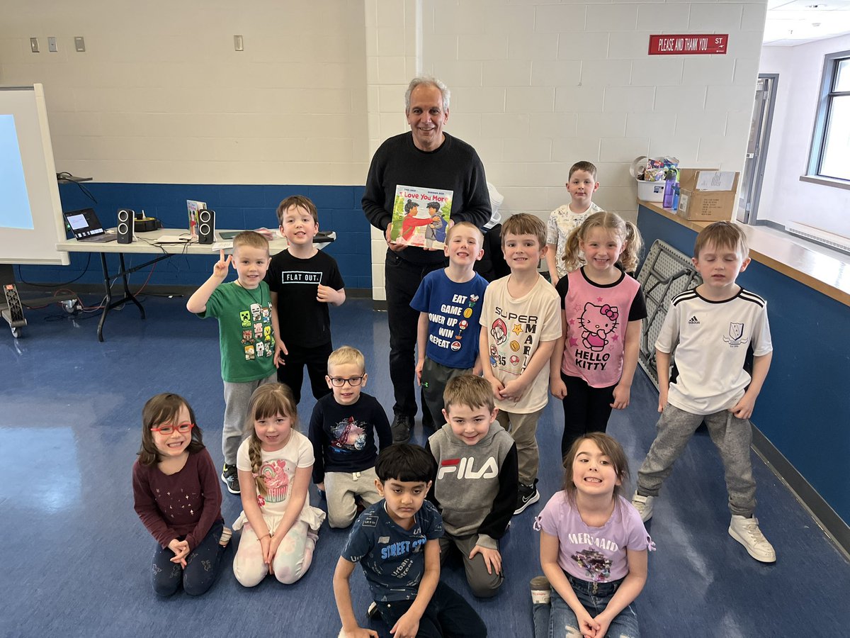 mrs_cassiefoley's tweet photo. So much excitement this afternoon with @emilsher visiting us @RoncalliSchool !  Thanks @barbreidart for helping me connect with him! https://t.co/KP9wNElzwR