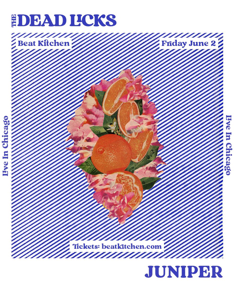 🌀JUST ANNOUNCED🌀
THE DEAD LICKS (<a href="/TheDeadLicks/">The Dead Licks</a>)
w/ Juniper
Friday, June 2 | 17+ 
Tickets @ Beatkitchen.com