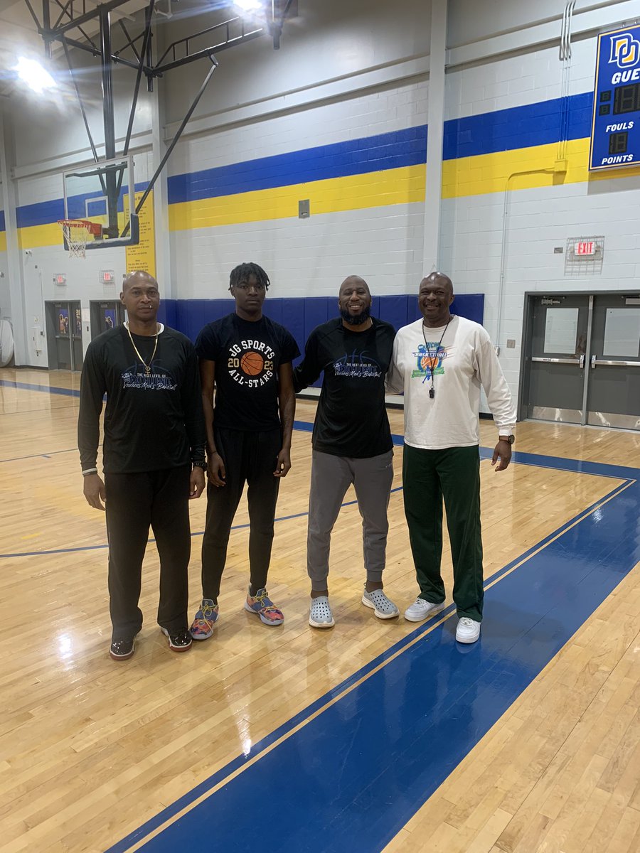 After a great work out, I’m grateful to be offered by Vorhees University! 💙