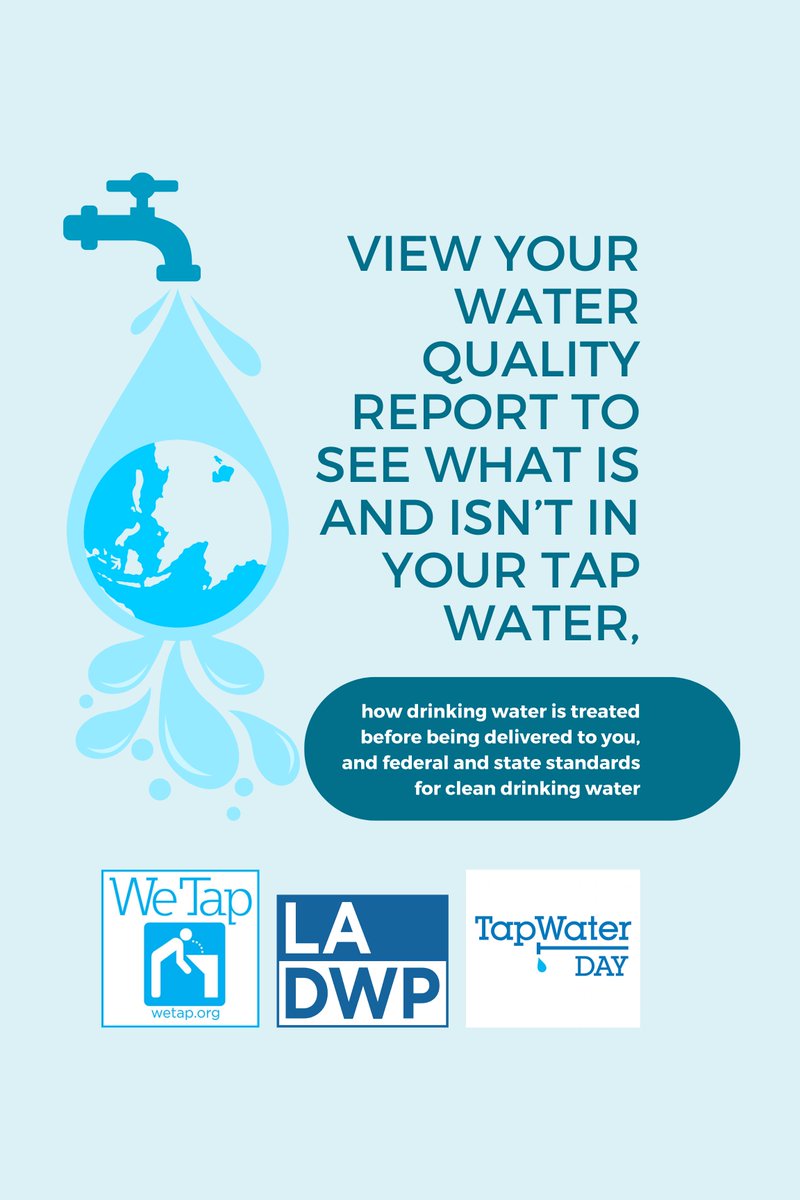 WeTap1's tweet photo. #TapWaterDay2023 #WeTap #TheFountainsofCalifornia #PublicDrinkingWaterFountains
💦💦💦💦💦💦💦
Celebrate our #PublicDrinkingWater
it’s precious and delicious !
#TapWaterisLife #TapWaterDay https://t.co/cg6XS6gqqe
