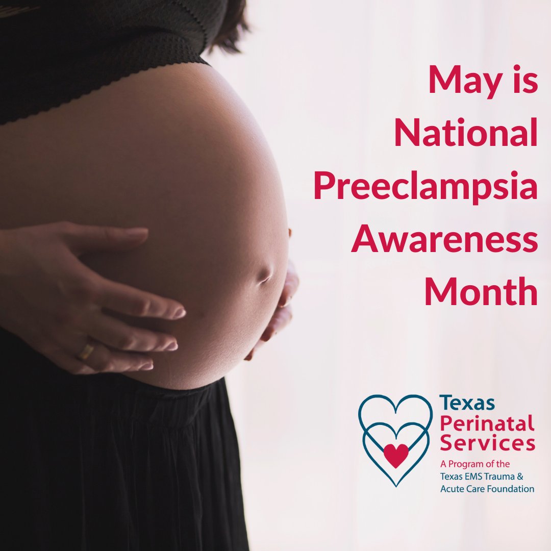 Know the symptoms of #preeclampsia: severe headache, swelling in hands/face, visual issues, nausea and vomiting, stomach or abdomen pain, sudden weight gain, and/or shortness of breath. Preeclampsia can occur in any pregnancy, so ALL moms need to know. #PreeclampsiaAwarenessMonth