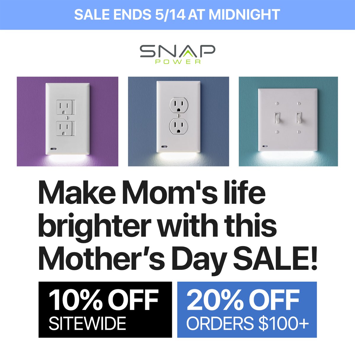 Snap_Power's tweet image. 🌟 10-20% OFF - THIS WEEK ONLY 🌟 The easiest pathway/accent lighting you'll ever install, and mom will be ecstatic!