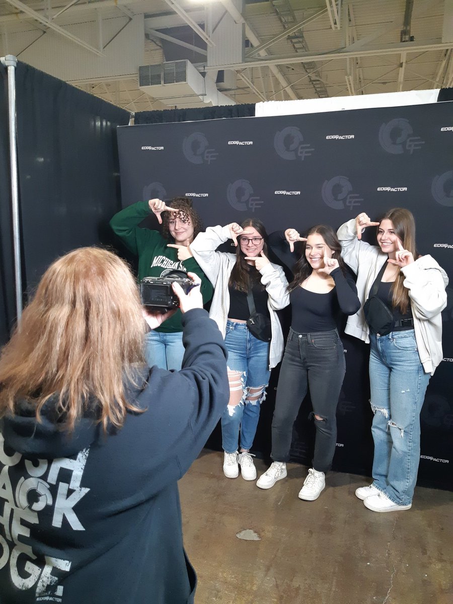 edgefactor_'s tweet photo. Day 2 at the Career Exploration Showcase booth at the @skillsontario competition having a blast! So many talented and passionate young people eager to learn about different career paths.  #SkillsOntario #CareerExploration #YouthEmpowerment
#EdgeFactor
#FacesoftheFuture https://t.co/zrn0y8otjj