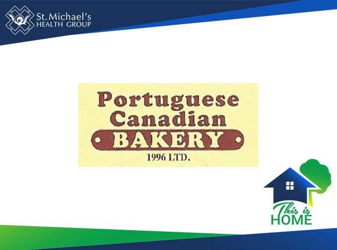 SMHG's tweet photo. Thank you to our This Is Home sponsor Portuguese Bakery. Thank you for supporting St. Michael’s Health Group. Get your event and 50/50 raffle tickets 🎟️ today at https://t.co/u0fGkD3T5Y #ThisIsHomeBreakfast 🏡 ☀️ https://t.co/vfObEXWOmf