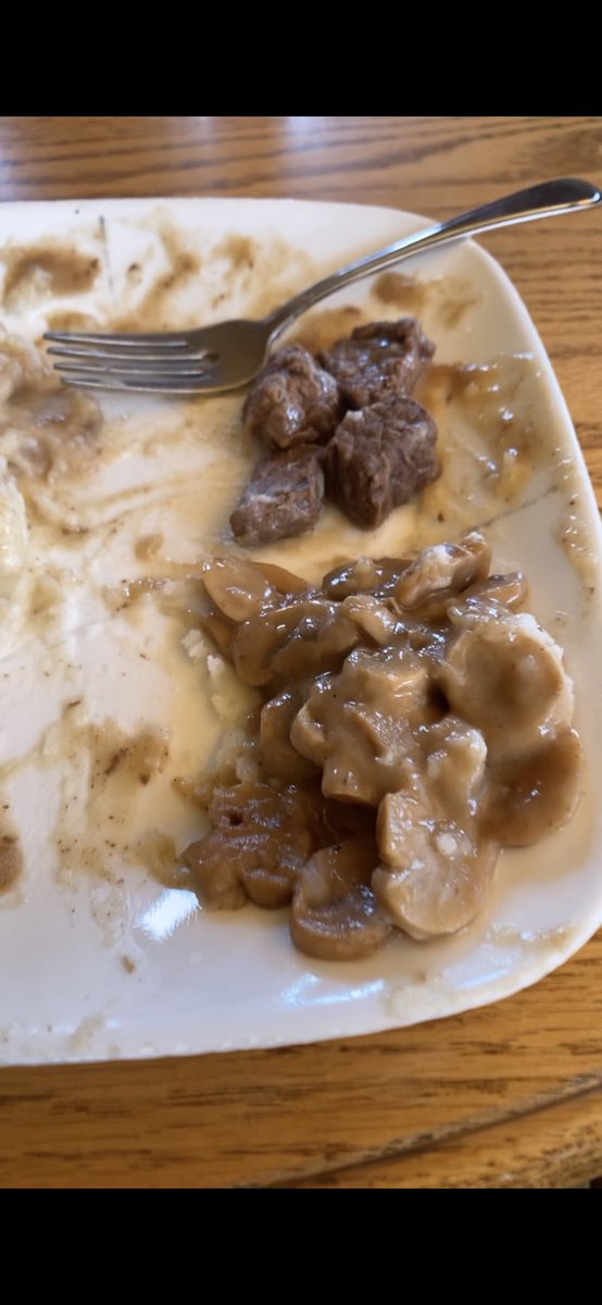 Stark reminder of how tough farming was in the 90s. The mushroom to meat ratio in my Mom’s stew hasn’t changed. #hatemushrooms #freemeal