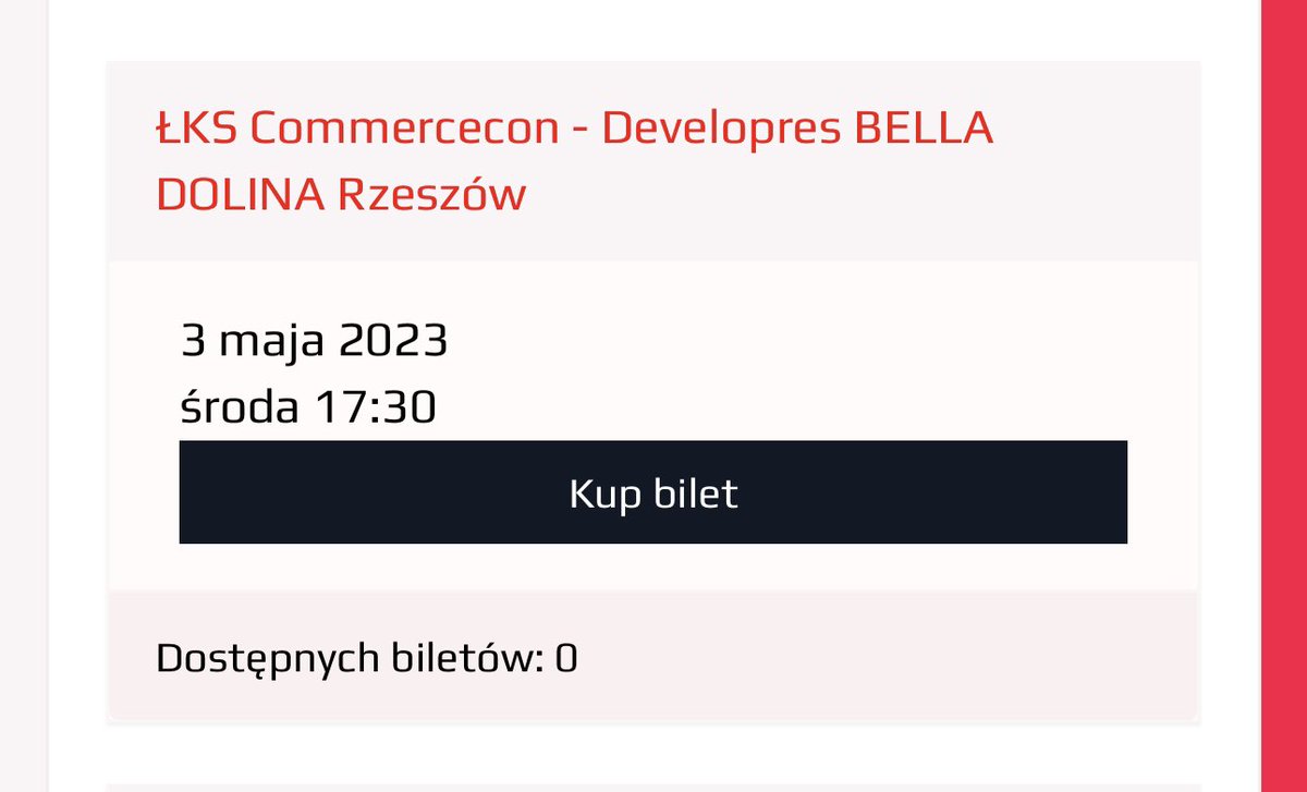 _tedeuszek's tweet image. Jakby wszystko poszło. 💪🏻🤩
#SoldOut #razempomistrza #reprezentacjalodzi
@LKS_Commercecon 🔥
⬜️🟥⬜️