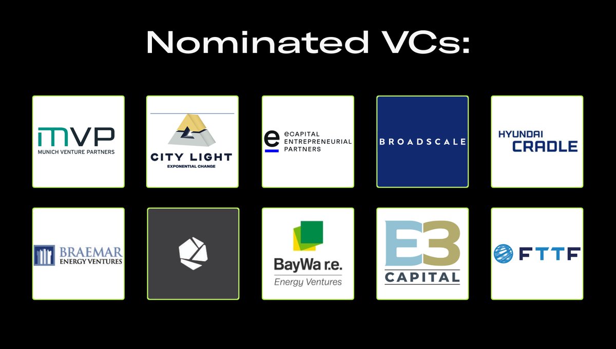 Celebrate the nominated VCs!

Vote here -&gt; climate50.com