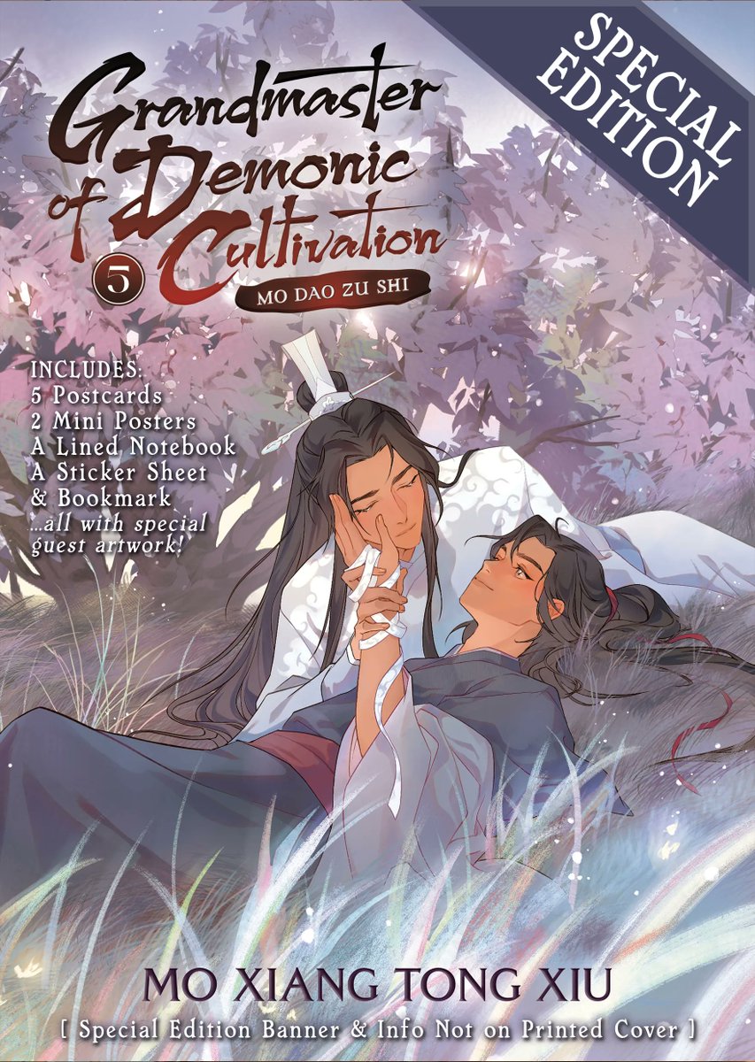 GRANDMASTER OF DEMONIC CULTIVATION: MO DAO ZU SHI (NOVEL) Vol. 5, Special Edition

One printing only! Regular Edition of the book + postcards, posters, stickers, a lined notebook, and a bookmark—with special guest art! #SevenSeasDanmei #MDZS

OUT TODAY:
sevenseasdanmei.com/#mdzs5