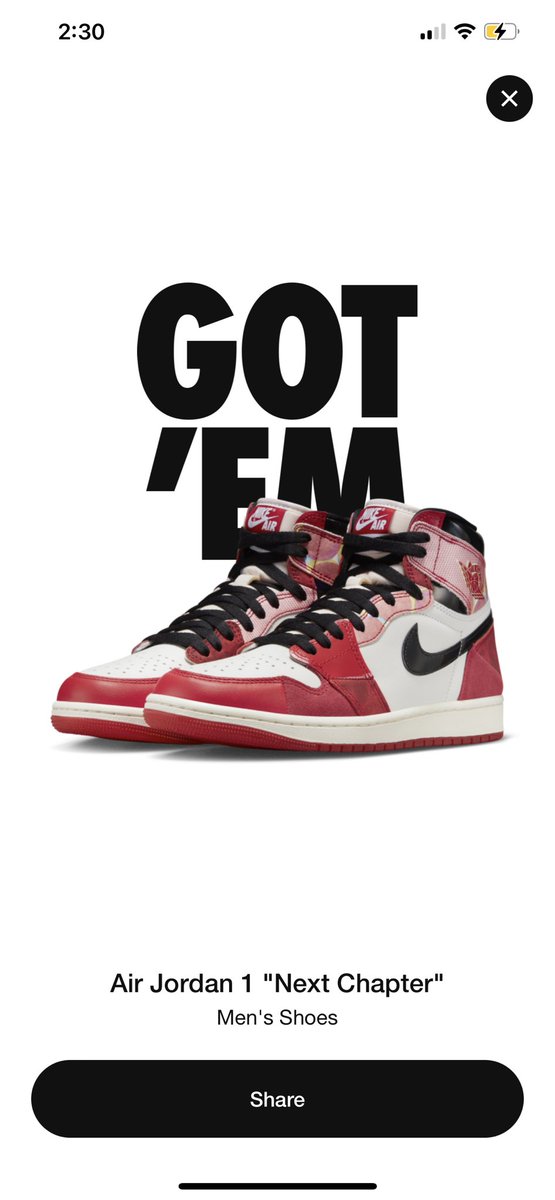 Jr_Kent_A4's tweet photo. @roland_herrera @SOLELINKS So I submitted for a 8.5 at 1:59 didn’t get my size just retried for a sz 9 and hit at 2:30 pm WTF 🤯 https://t.co/XhmZCiYF4H