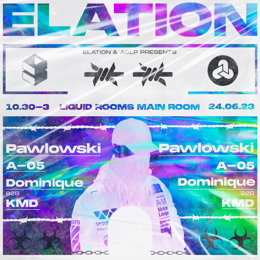 EVENT ANNOUNCEMENT:

PAWLOWSKI
A-05
DOMINIQUE B2B KMD 

24th JUNE 2023

<a href="/LIQUIDROOMS/">THE LIQUIDROOM</a> MAIN ROOM

SIGN UP HERE:

skiddle.com/e/36347042

TICKETS ON SALE FRIDAY 10AM. 🔥

#Elation #Edinburgh #nightlife #rave