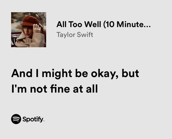 thesadbaby's tweet photo. taylor swift / all too well https://t.co/2i5FUqYwfd