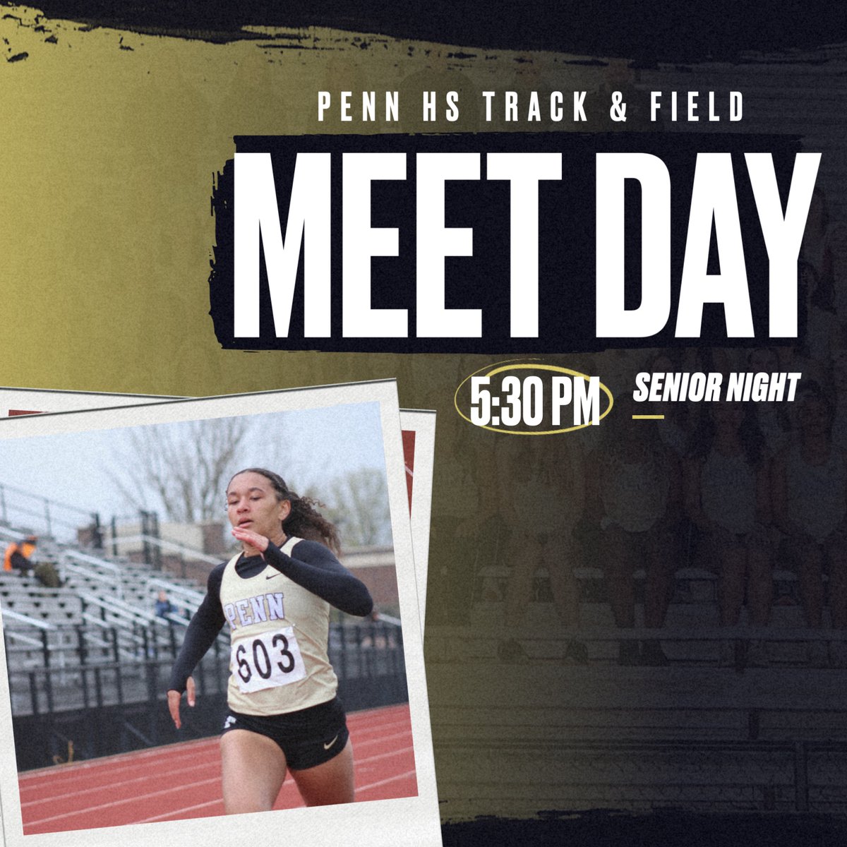 Today is our final dual meet of the season versus Elkhart HS. Come join as at Penn HS @5:30pm and help support our seniors and team as we compete this evening!