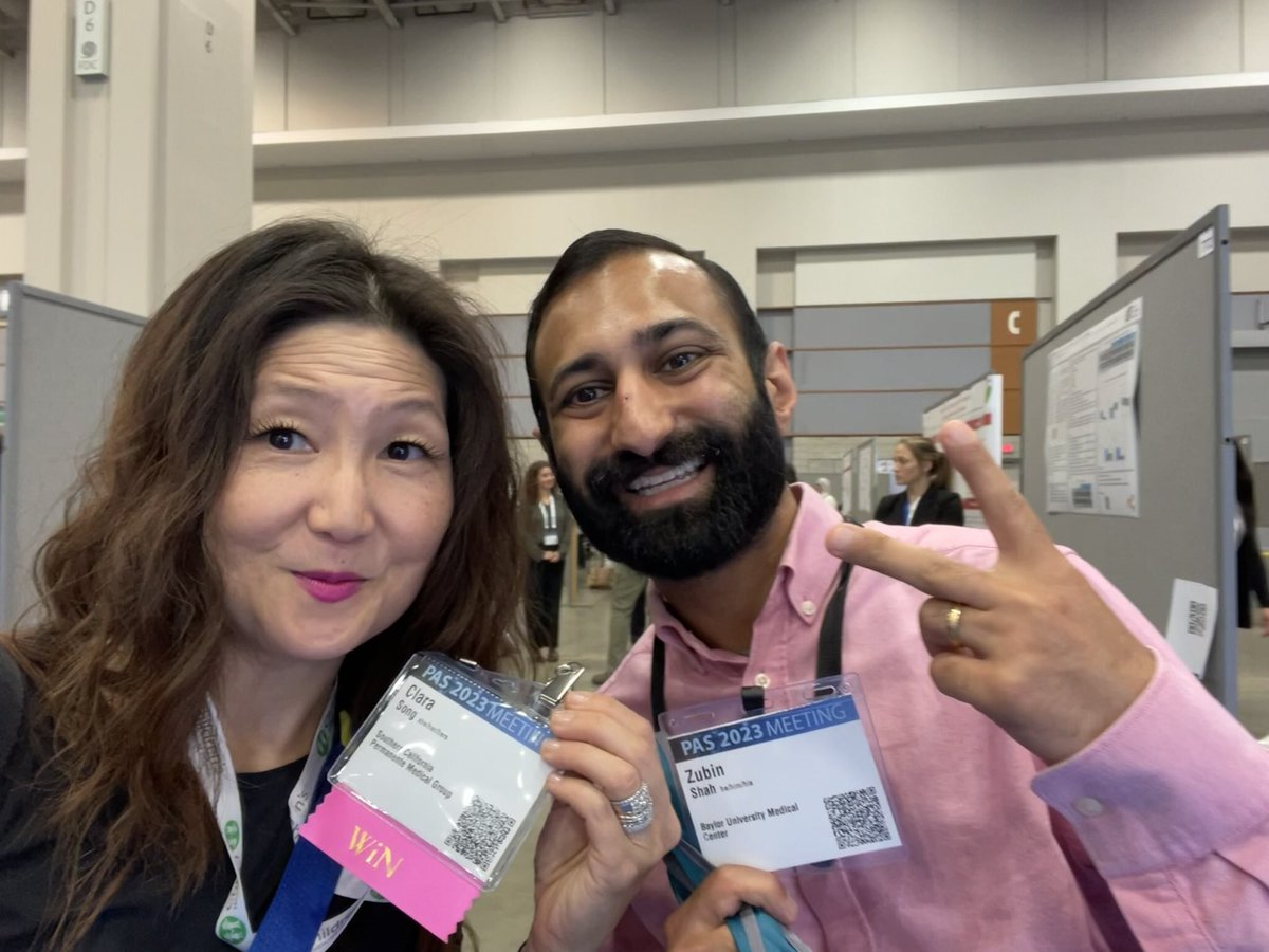 songMD's tweet photo. With @zubins who:
- is from Baylor University Medical Center, AND
- had a fascinating #neoPAS2023 presentation on #neoPDA 

Pray tell us more, Zubin!

@PASmeeting
#PAS2023+#PAS23selfie https://t.co/a5h0kuLLTZ