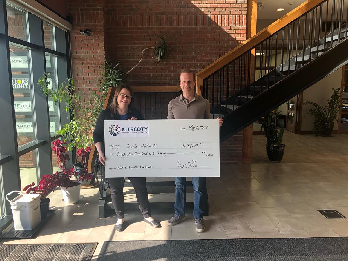 Congratulations Denise Mokuruk,  winner of our klunkerdunker.com 50/50 Ice drop raffle.  We are Super Happy with the results having raised $17,860.00, and with a pot total to our winner of $8930.00 Thank you to everyone who supported this raffle- watch for us in 2024!!