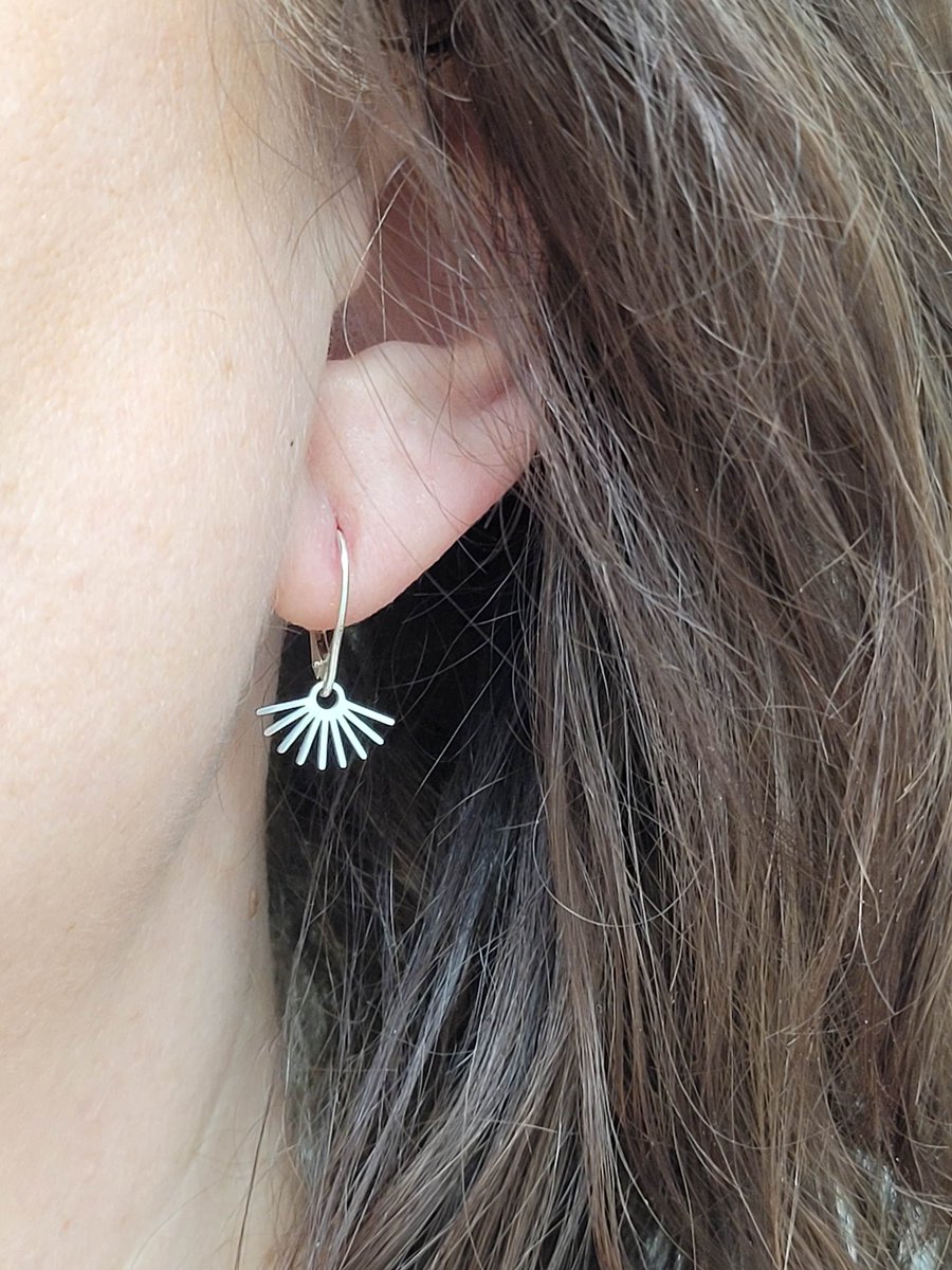 Excited to share the latest addition to my #etsy shop: Small sunburst earrings with sterling silver lever backs, minimalist jewelry, gift for her etsy.me/3ANHbrK #silver #women #leverback #minimalist #earlobe #sterlingsilver #tinydangleearrings #minimaljewelry
