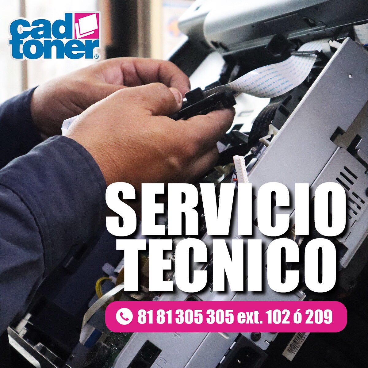 CadToner's tweet photo. ¡Realiza el mantenimiento preventivo con nosotros! 🖨 

Servicio Técnico (Valoración, Reparación y Mantenimiento) 🤳

☎️81 81 305 305 ext. 102 o 209

Nota: Los mantenimientos preventivos no reparan fallas que puedan presentar los equipos para eso se aconseja una valoración previa https://t.co/2tWzHhc9zF