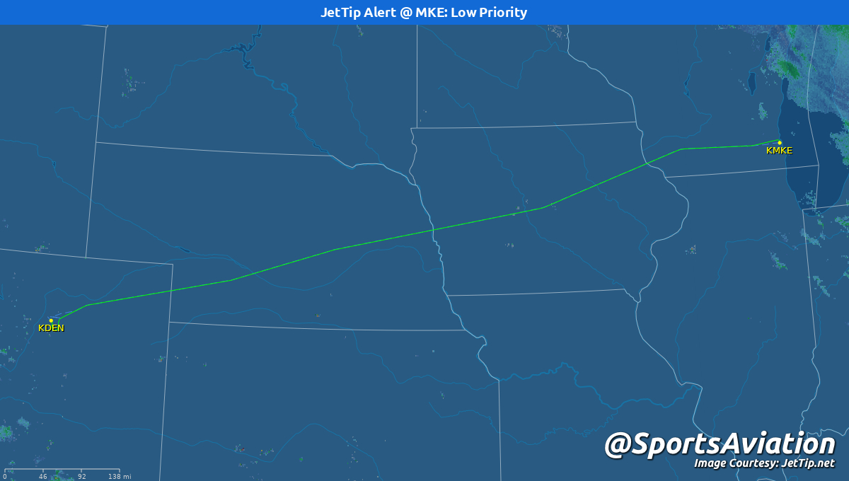 ⚾️ Milwaukee Brewers (@Brewers) #ThisIsMyCrew 🆚 3 @ Colorado #Rockies #MILvsCOL ✈️ N38454 | UAL2508 | B739 🛫 MKE - 6:01 pm CT (Mon.) 🛬 DEN - 7:01 pm MT (Mon.) 📡 Tracking: jettip.net/airport/kden/1…