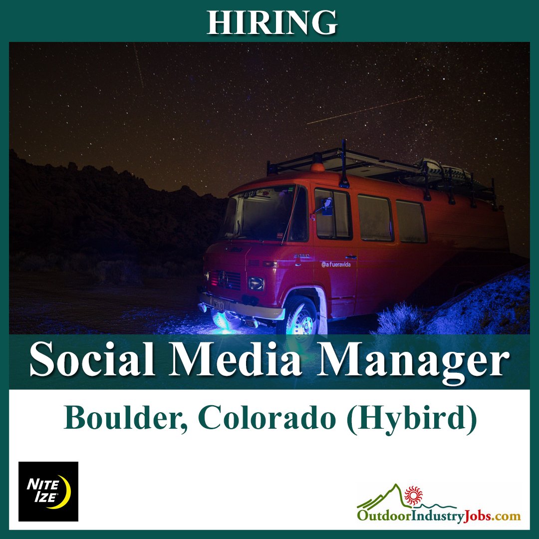 Outdoor_Jobs's tweet image. Nite Ize is hiring a Social Media Manager in Boulder, Colorado.

Apply: myjob.fun/44pylhx

#NiteIze #OutdoorIndustry #NowHiring #Hiring #Job #JobSearch #JobSeeker #JobVacancy #LifesAdventureKit #GearGenius #GlowInThedark #BoulderColorado #BoulderBubble #ColoradoJobs