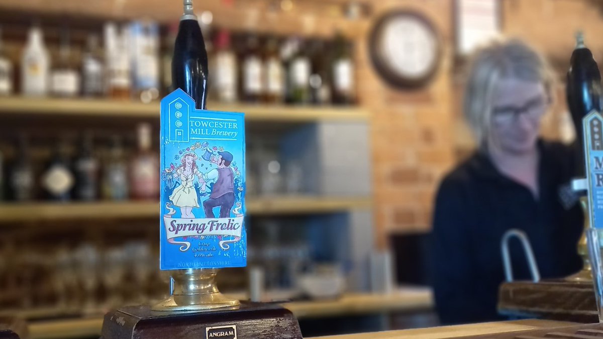 Welcome back to Spring Frolic! 🍺 Originally brewed when we were first located in Whittlebury, Spring Frolic is a very easy drinking, crisp golden ale with a fruit hop aroma at 4% abv. Available now in the Tap Room - a refreshing real ale just right for these spring-like days! 🍻
