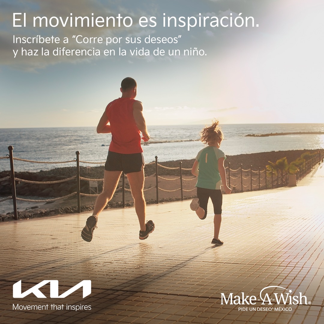 KiaAngelopolis's tweet photo. ¡Runners! Estamos a unos pasos de cumplir los deseos de cientos de niños.👦👧💫

¡Vamos juntos hacia la meta con @MakeAWishMX!

#CorreConKiaPorSusDeseos 👉 https://t.co/UGLlDK5V72 https://t.co/sfWnzFG4sg