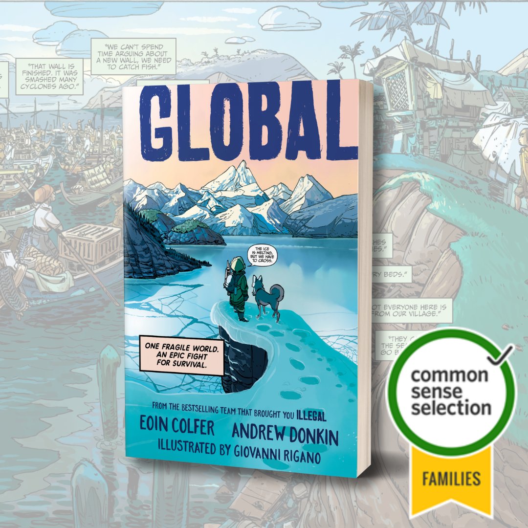 Congratulations to GLOBAL for receiving a Common Sense Selection seal!

'Global is suspenseful, beautiful, and heartbreaking, foreshadowing some of the tasks that await their readers as the world heats up…a winner from Page 1.” via @CommonSense 

#globalgraphicnovel