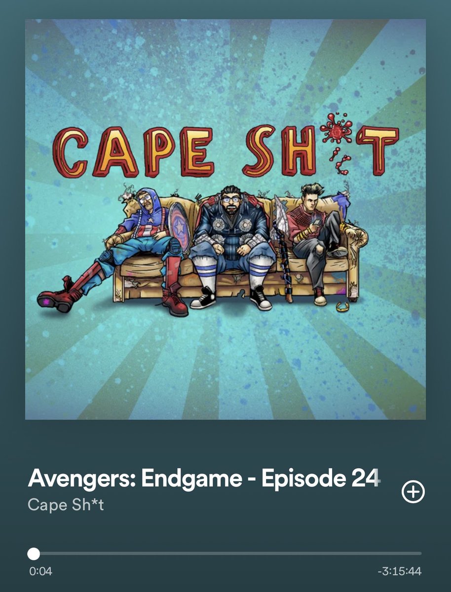 CapeshitPod's tweet photo. It’s the big day, the final #MCU movie episode of the #podcast. Today is Avengers: Endgame. If you were only going to listen to one episode, this would be it. Live now wherever you get your podcasts! Link in bio. https://t.co/5QyLv3Yrpn