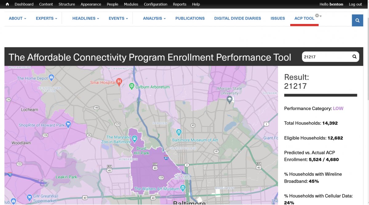 Big news! We've unveiled the Benton Institute ACP Performance Tool, to help answer the question: “How are Affordable Connectivity Program sign-ups going?” 👇👇👇 benton.org/acp_tool