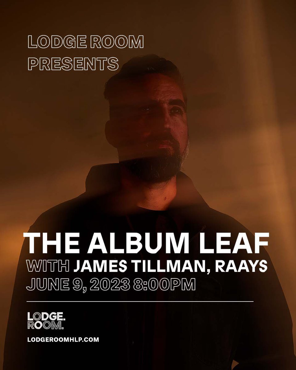 The Album Leaf (@thealbumleaf) on Twitter photo I was one of the first shows at the <a href="/LodgeRoom/">Lodge Room</a> when they opened back in 2018. Truly honored to be a part of such an amazing venue’s history.
Tickets to the show are available at: thealbumleaf.com/tour-dates/ I was one of the first shows at the <a href="/LodgeRoom/">Lodge Room</a> when they opened back in 2018. Truly honored to be a part of such an amazing venue’s history.
Tickets to the show are available at: thealbumleaf.com/tour-dates/