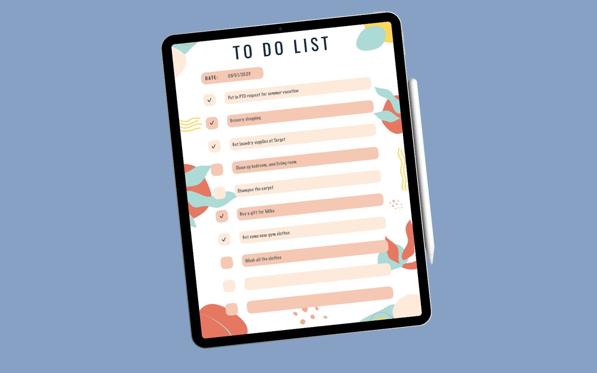 Using a digital To Do List is critical for tracking what I've already completed and staying on top of what I still have to do.
#digitalplanner #digitalorganization #todolist