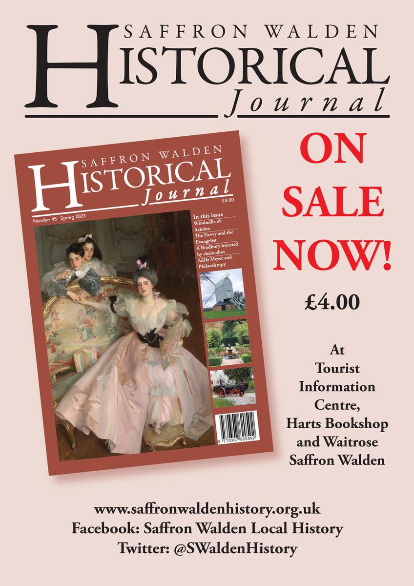 New edition of the Journal is now in the shops (Harts, TIC, Waitrose) - the splendid debut of our new editor, Dr Helen Lunnon. Hurry now to buy while stocks last!
