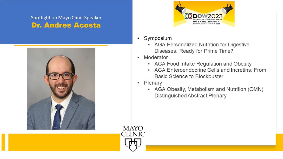 MayoClinicGIHep's tweet photo. 💡SPOTLIGHT💡 Dr. @dr_aac 's presentations @DDWMeeting https://t.co/9Z45QkwWcg