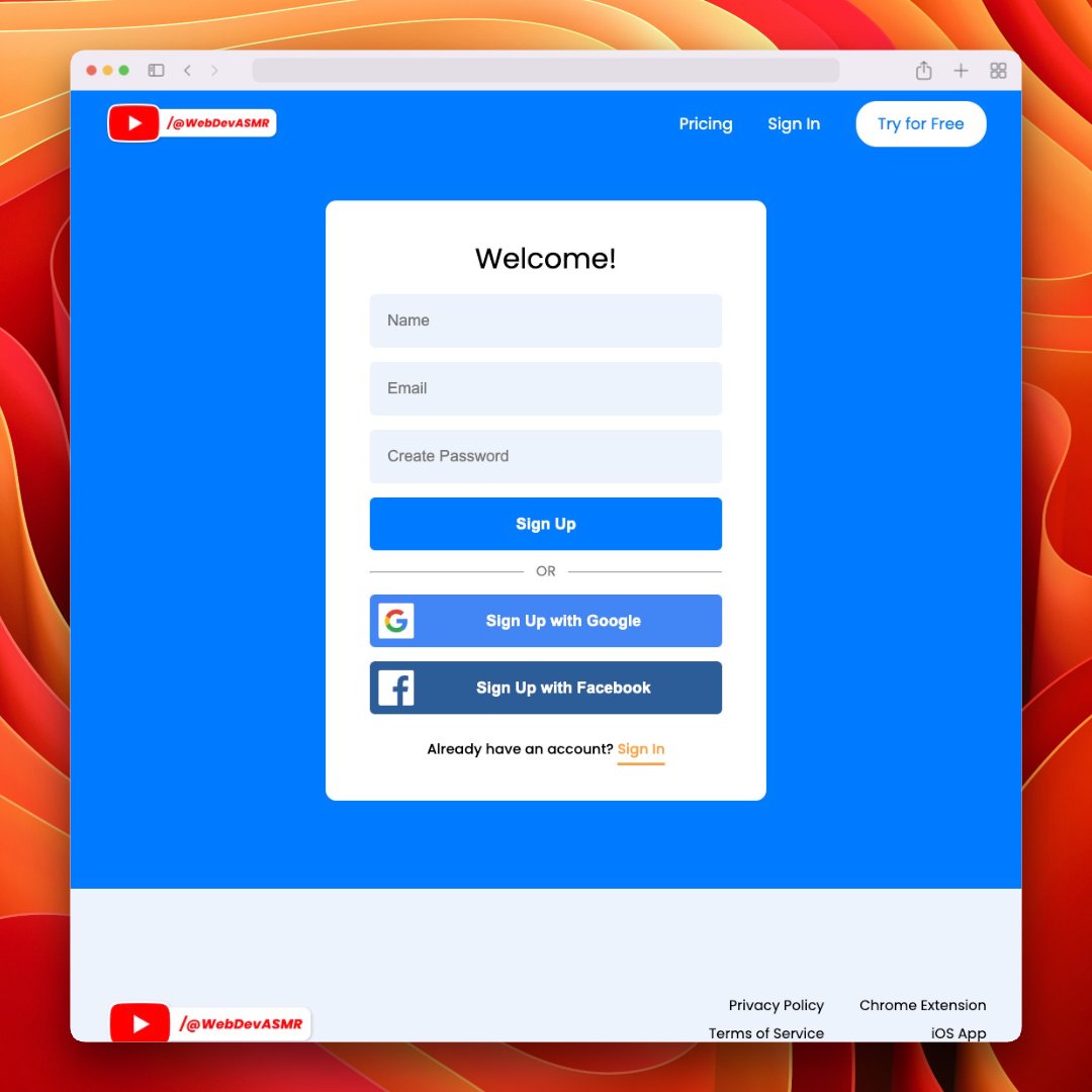 👀 NEW VIDEO IS LIVE! Build a responsive login website👇
youtu.be/f_P2QRr0w0g

#ResponsiveLogin #SignUpSite #HTML #CSS #ASMRWebDev #ASMRCoding #ASMRProgramming #NoTalking #SilentCoding #WebDesign #Authentication #UI #UX
