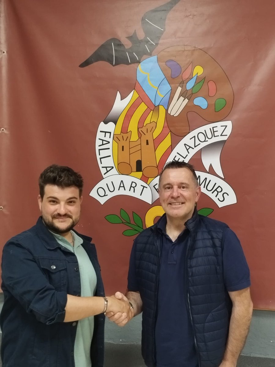 FallaQuartExVel's tweet photo. ARTISTA FALLA GRANDE 2024

Nos alegra anunciar la renovación de Erik Martínez Moncho como artista para la falla grande para el ejercicio 2023-2024. 

¡A por todas Erik! https://t.co/a0NKARCMoc