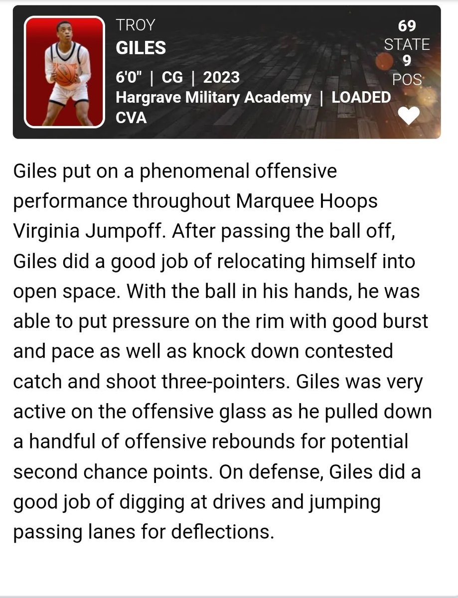 <a href="/TroyGilesJr1/">Troy Giles Jr.</a>  📈📈📈 not going to be on the board much longer!