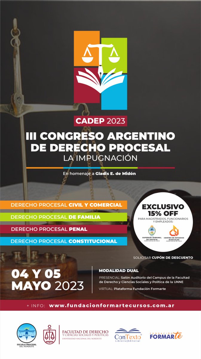 CEJChaco's tweet photo. Declarada de Interés por el STJ de Chaco | 
https://t.co/pj9lEhxEjB https://t.co/kyBD3YtIBv