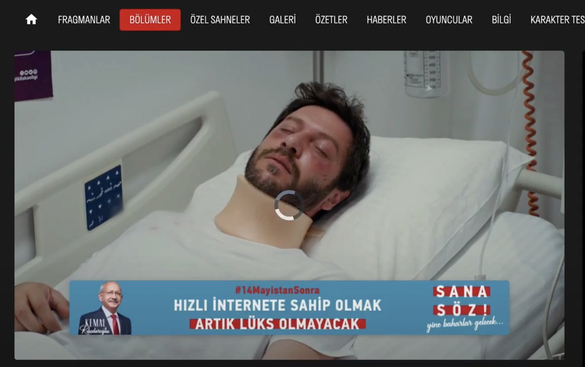 Speedtest reklamının ardından kullanıcılar bu sefer de dizi izlerken donan videoda Kemal Kılıçdaroğlu’nun reklamıyla karşılaşıyor. (via: <a href="/bgyether/">Bgyeter</a>)

💬 Sizce Türkiye’nin teknoloji alanında çözülmesi gereken en önemli sorunu ne?