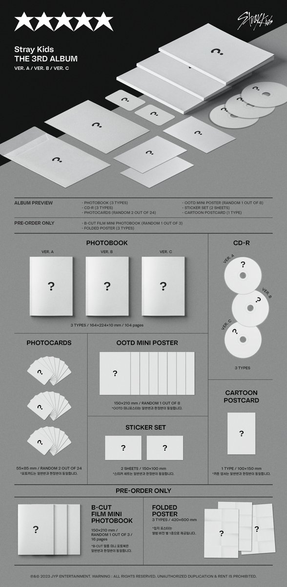 ShoppeJk's tweet photo. #PHGO #Straykids 5 Star Album

starts at P575
-first press
-DOO: until OOS
-DOP: 05/15
-Gcash, Paymaya, BDO

Order form: https://t.co/YtItDSiUe6

#bangchan #leeknow #changbin #hyunjin #han #felix #seungmin #IN #straykidsPH https://t.co/qYGSpZwDTx