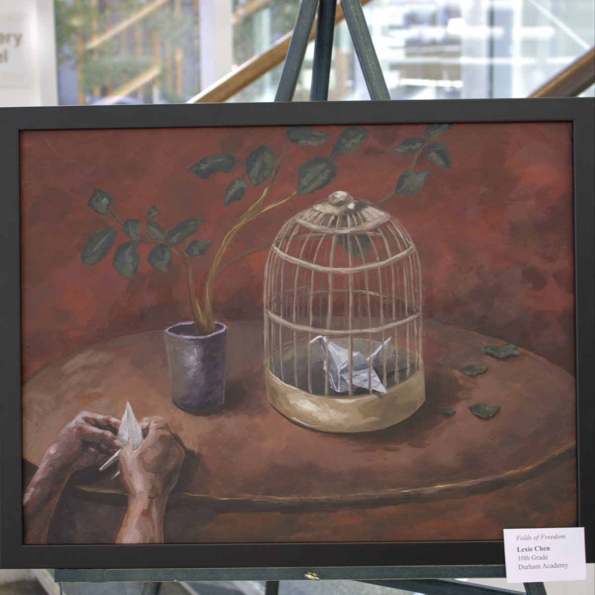 ValerieFoushee's tweet photo. Thank you to all the talented students across NC-04 who participated in 2023 Congressional Art Competition!

Congratulations to this year’s winners:
🥇Teresa Fang, @EastChapelHill
🥈Sadie Ruth Buchanan, @RiversideDPSNC
🥉Lexie Chen, @DurhamAcademy https://t.co/amBD3Fr5Ok