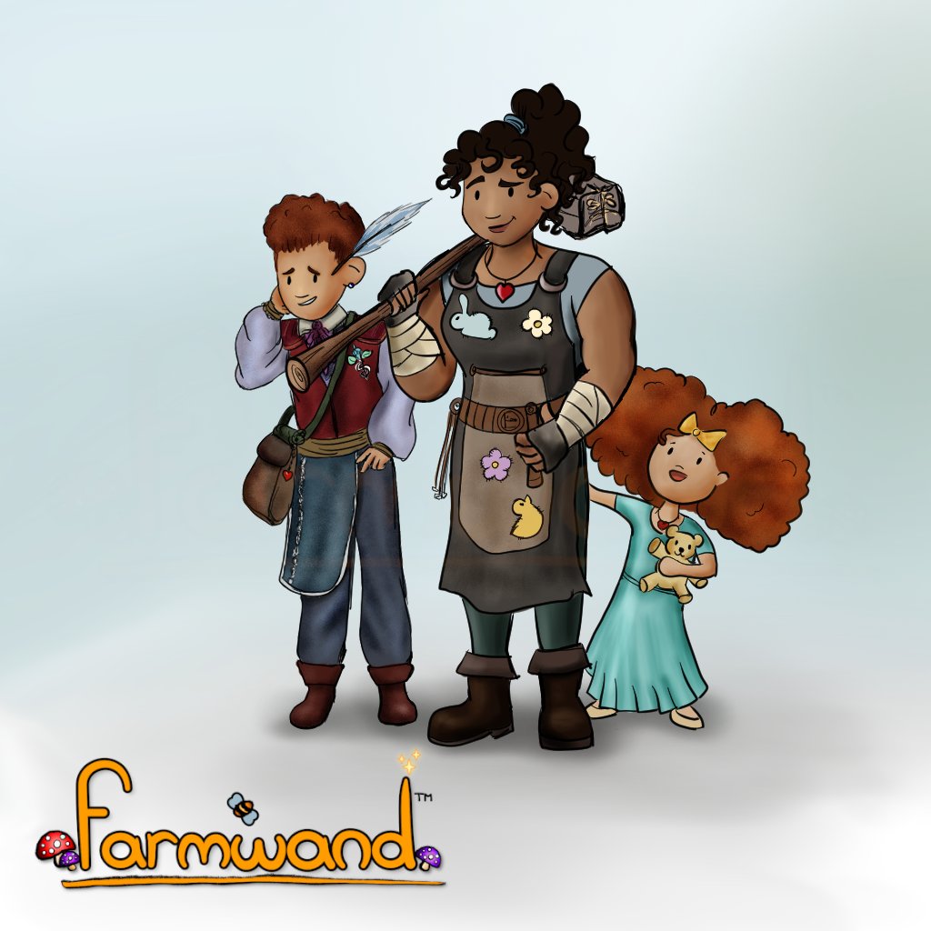 FarmwandGame's tweet photo. We're really happy to share Meyra, the blacksmith in #Farmwand, now in full 3D! 

Like &amp; RT if you'd like us to share more details about our process, from #conceptart to the final result, with our next characters! 

#gamedev #indiedev #indiegaming #gaming #madewithunity #cozy https://t.co/IlTM4P1U1P