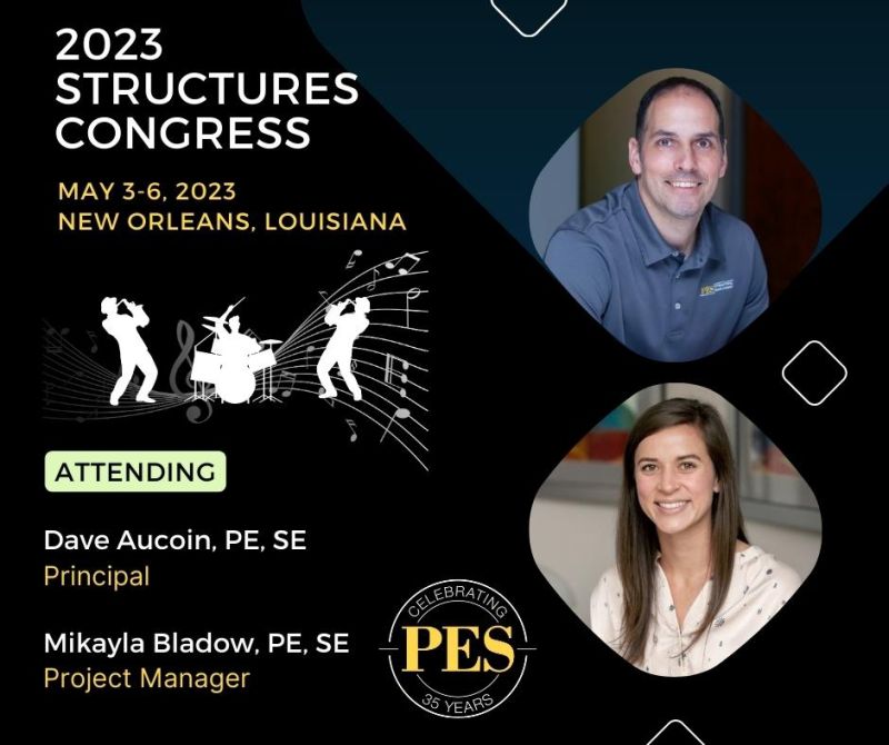 We have the Big Easy covered with Dave Aucoin, P.E. and Mikayla Bladow, PE, SE attending the SEI Structures Congress in New Orleans. Make sure you say hello if you are attending. #structuralengineering