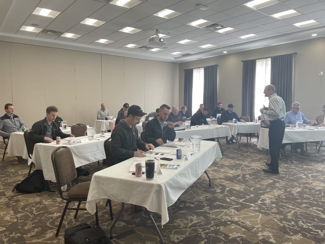 newstandardgr's tweet photo. We’re proud to offer continuing education to our staff, including training this past week in Lacombe with colleagues from our sister brands. It’s important to New Standard Ag to grow our employees so they can best serve our farming partners! #WeBuildFarms #NewStandardAg https://t.co/sWl4Hoynls