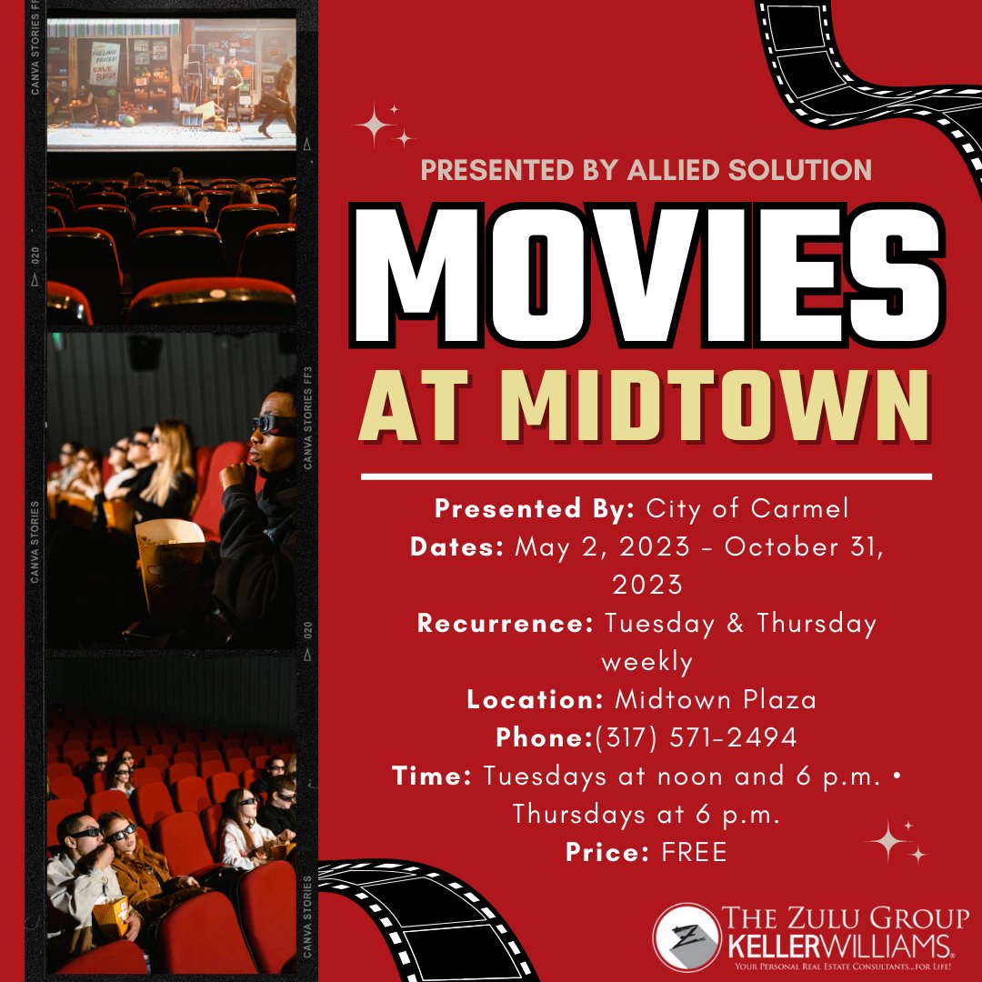 IndyRupp's tweet image. Join us at Midtown Plaza for a summer of movie magic!

Every  Tuesday and Thursday, they’ll be showing movies under the stars. Bring  your lawn chairs and blankets and get ready for an unforgettable  experience. 

#MoviesatMidtown #OutdoorMovies #CommunityTogetherness