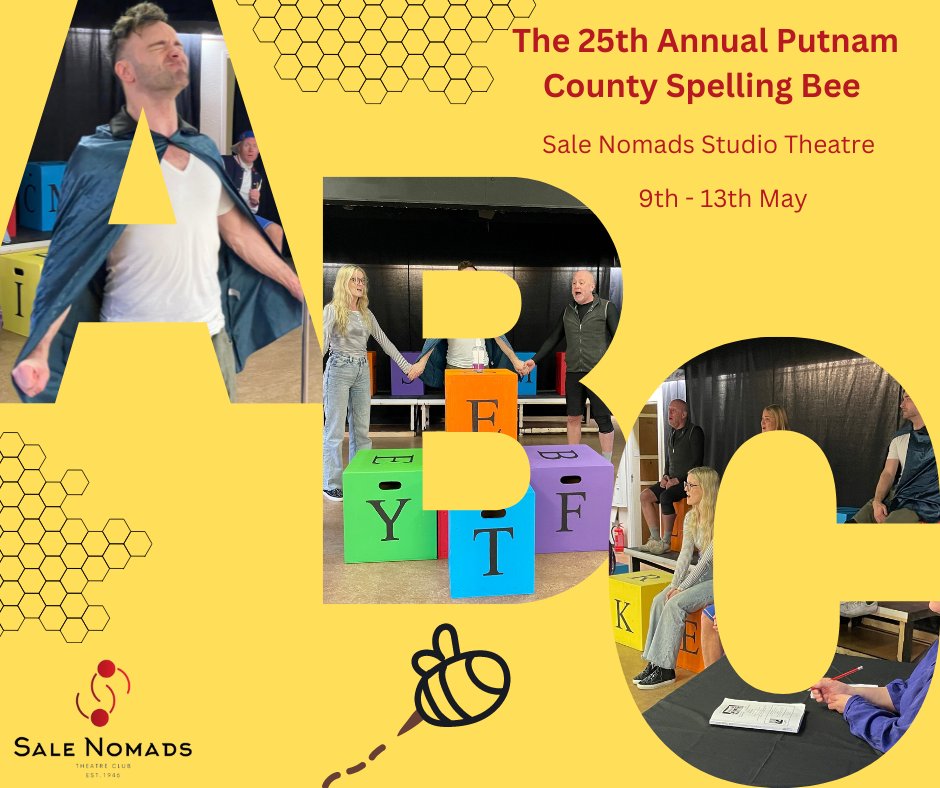1 WEEK FROM OPENING NIGHT!

We are 7 days away until our cast take to the stage for our next musical, 'The 25th Annual Putnam County Spelling Bee'

Hit the link below to buy your tickets now before it's too late.

Friday is already sold out &amp; so be quick!
ticketsource.co.uk/.../2023.../19…