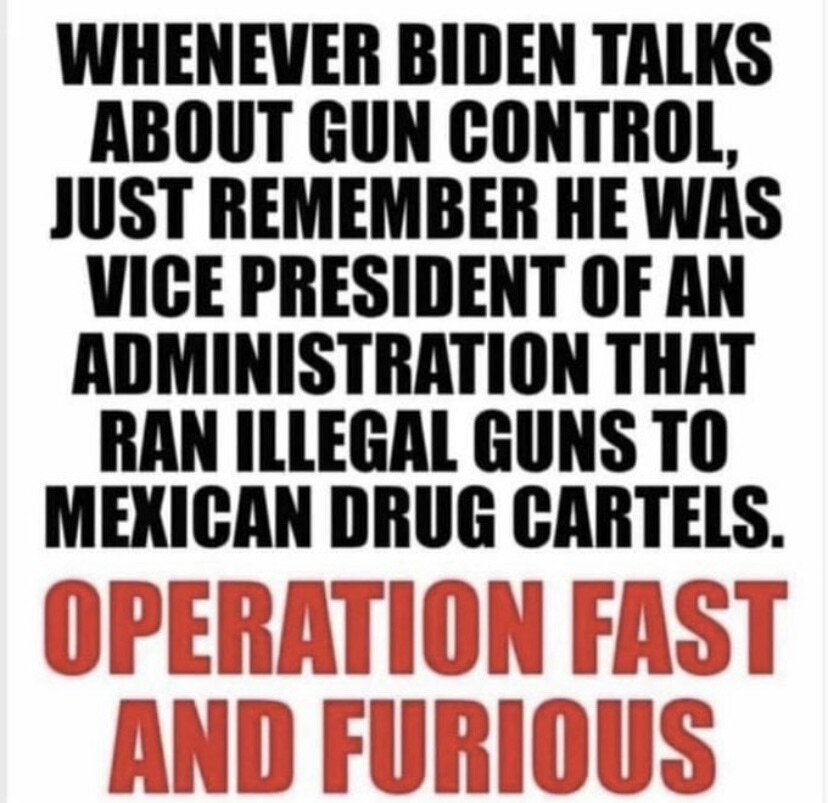 KimmieCliff75's tweet image. When @POTUS, @JoeBiden, trys to push #guncontrol from the @WhiteHouse podium remember #operationfastandfurious under the @BarackObama @VP44 administration
🫡
#GunControl #NRA #AR15 #2A #2AShallNotBeInfringed